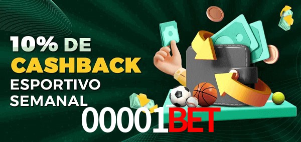 10% de bônus de cashback na 00001Bet